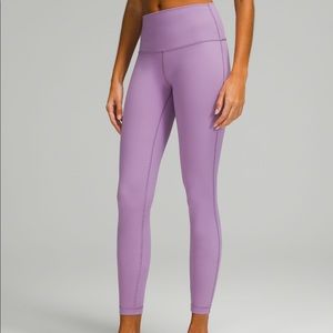 Lululemon Wisteria Purple 25 inch Wunder under Leggings